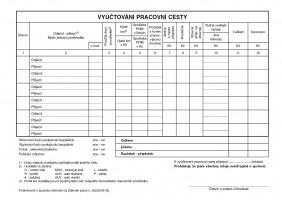 Cestovní příkaz s vyúčtováním pracovní cesty ET230 - A5, 50 listů