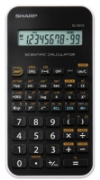 Školní kalkulačka Sharp EL-501 XWH - 1 řádek, 131 funkcí, černo-bílá