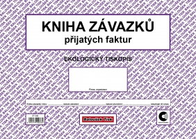 Kniha závazků přijatých faktur ET340 - A4, 40 listů