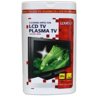 Čisticí trhací ubrousky Logo na LCD, plasma TV, domácí kino - dóza, 50 ks