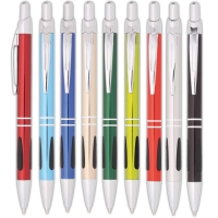 Kuličkové pero Sabia - 0,8 mm, kovové, mix barev