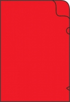Zakládací obal L - A4, lesklý, 170 my, červený, 10 ks