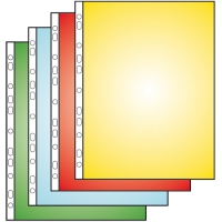 Prospektový obal U - A4 rozšířený, 23,5x30,5 cm, lesklý, 45 my, žlutý, 100 ks