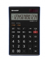 Stolní kalkulačka Sharp EL-145 T - 1 řádek, 14 znaků, černá