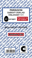 Paragon-Daňový doklad ET012 - číslovaný, 8x15 cm, 50 listů