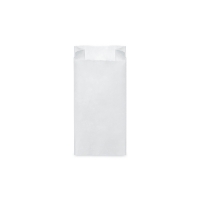 Svačinový papírový sáček 0,5 kg - 10+5x22 cm, bílý, 100 ks