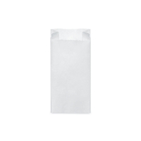 Svačinový papírový sáček 1 kg - 12+5x24 cm, bílý, 100 ks