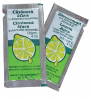 Citronová šťáva Hellma - sáček, 100x4 ml