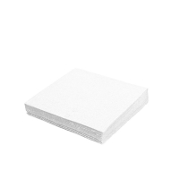 Papírové ubrousky - 33x33 cm, jednovrstvé, 100% celulóza, bílé, 100 ks