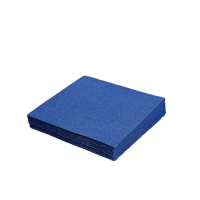 Papírové ubrousky - 33x33 cm, jednovrstvé, 100% celulóza, tmavě modrý, 100 ks