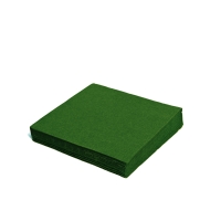 Papírové ubrousky - 33x33 cm, jednovrstvé, 100% celulóza, tmavě zelený, 100 ks