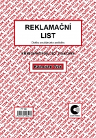 Reklamační list PT190 - samopropisovací, A5, 50 listů