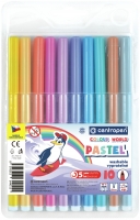 Barevný popisovač Centropen Colour World Pastel 7550/10 - 1 mm, sada 10 ks