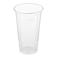 Plastový kelímek 0,5 l - PET, průměr 95 mm, transparentní, 50 ks