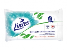 Antibakteriální univerzální vlhčené ubrousky Linteo - 40 ks