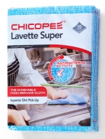Odolné hygienické utěrky Chicopee Lavette Super 74530 - antibakteriální, FCC, 51x36cm, netkaná textilie, modré, 10 ks