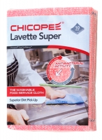 Odolné hygienické utěrky Chicopee Lavette Super 74531 - antibakteriální, FCC, 51x36cm, netkaná textilie, červené, 10 ks