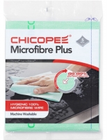Antibakteriální utěrky Chicopee Microfibre Plus 74724 - FCC, 34x40 cm, netkaná textilie, zelené, 5 ks