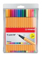 Liner Stabilo Point Standard+Neon 8815-1 - 0,4 mm, sada 10 ks + neon 5 ks - DOPRODEJ