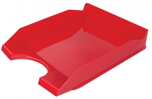 Odkládací zásuvka Office Products - plastová, červená - DOPRODEJ