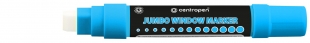 Křídový popisovač Centropen Jumbo Window 9120 - obdelníkový hrot, 2-15 mm, modrý