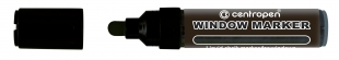 Křídový popisovač Centropen Window Marker 9121 - 3-4 mm, černý