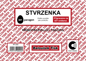 Stvrzenka PT070 - samopropisovací, A6, 50 listů