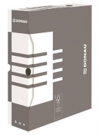 Archivační krabice na pořadač Donau A4/100 - 340x288x100 mm, bílá/šedá
