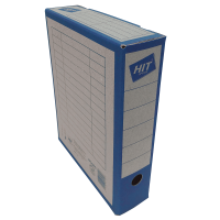 Archivační krabice na pořadač Board Colour - 330x260x75 mm, hnědá/modrá - DOPRODEJ