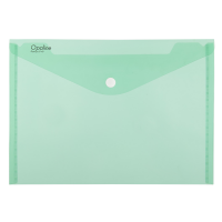 Spisové desky s drukem A4 Opaline - plastové, transparentní, zelené