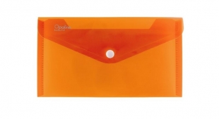 Spisové desky s drukem DL Opaline - plastové, transparentní, oranžové