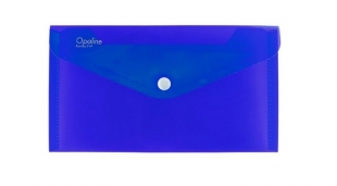 Spisové desky s drukem DL Opaline - plastové, transparentní, modré