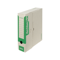 Archivační krabice na pořadač Emba 75 Colour - 330x260x75 mm, hnědo-zelená