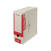 Archivační krabice na pořadač Emba 110 Colour - 330x260x110 mm, hnědo-červená