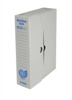 Archivační krabice na pořadač Emba 75 Economy - 325x240x75 mm, hnědo-modrá