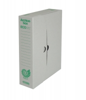 Archivační krabice na pořadač Emba 75 Economy - 325x240x75 mm, hnědo-zelená
