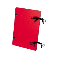 Spisové desky s tkanicí A4 Emba - potah PP, 315x230 mm, červené