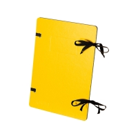 Spisové desky s tkanicí A4 Emba - potah PP, 315x230 mm, žluté