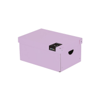Archivační box s víkem Pastelini - 355x240x160 mm, lamino, fialový