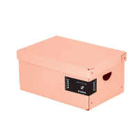 Archivační box s víkem Pastelini - 355x240x160 mm, lamino, meruňkový