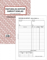 Faktura za hotové-Daňový doklad PT 198 - samopropisovací, A5, 50 listů
