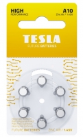 Zinkovzduchové baterie Tesla 1,45 V - do naslouchadel, PR70, typ A10, 6 ks