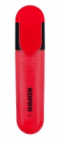Zvýrazňovač Kores Bright Liner Plus - klínový hrot, 0,5-5 mm, červený