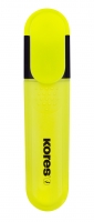 Zvýrazňovač Kores Bright Liner Plus - klínový hrot, 0,5-5 mm, žlutý