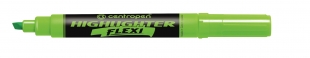 Zvýrazňovač Centropen Highlighter Flexi 8542 - klínový hrot, 1-5 mm, zelený