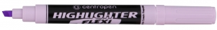 Zvýrazňovač Centropen Highlighter Flexi Soft 8542 - klínový hrot, 1-5 mm, fialový