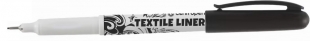 Popisovač na textil Centropen Textile liner 2639 - nevypratelný, 0,6-0,8 mm, černý