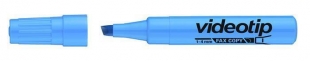 Zvýrazňovač Videotip - klínový hrot, 1-4 mm, modrý