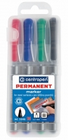 Permanentní popisovač Centropen 2846/4 - 1 mm, sada 4 ks