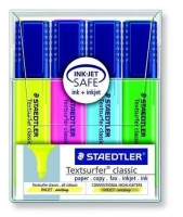 Zvýrazňovač Staedtler Textsurfer Classic 364/4 - klínový hrot, 1-5 mm, sada 4 ks